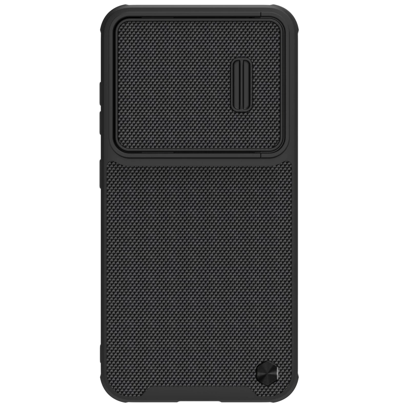 Nillkin Textured S Case für Samsung Galaxy S23, gepanzerte Hülle mit Kameraabdeckung, schwarz