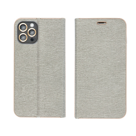 Kabura LUNA Book Gold do XIAOMI Redmi NOTE 13 PRO 5G srebrny