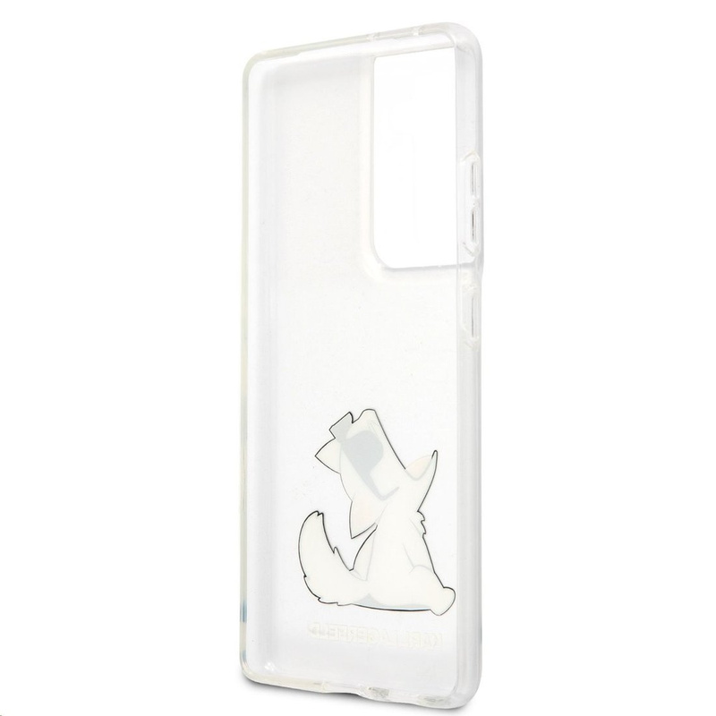 Karl Lagerfeld KLHCS21LCFNRC S21 Ultra G998 hardcase transparent Choupette Fun