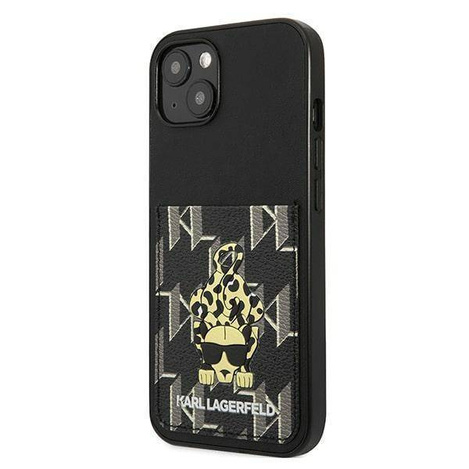 Case IPHONE 13 Karl Lagerfeld Hardcase Karlimals Cardslot (KLHCP13MCANCNK) black