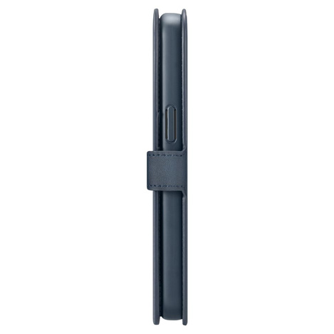 Spigen Wallet S Pro case for iPhone 15 Pro - navy blue