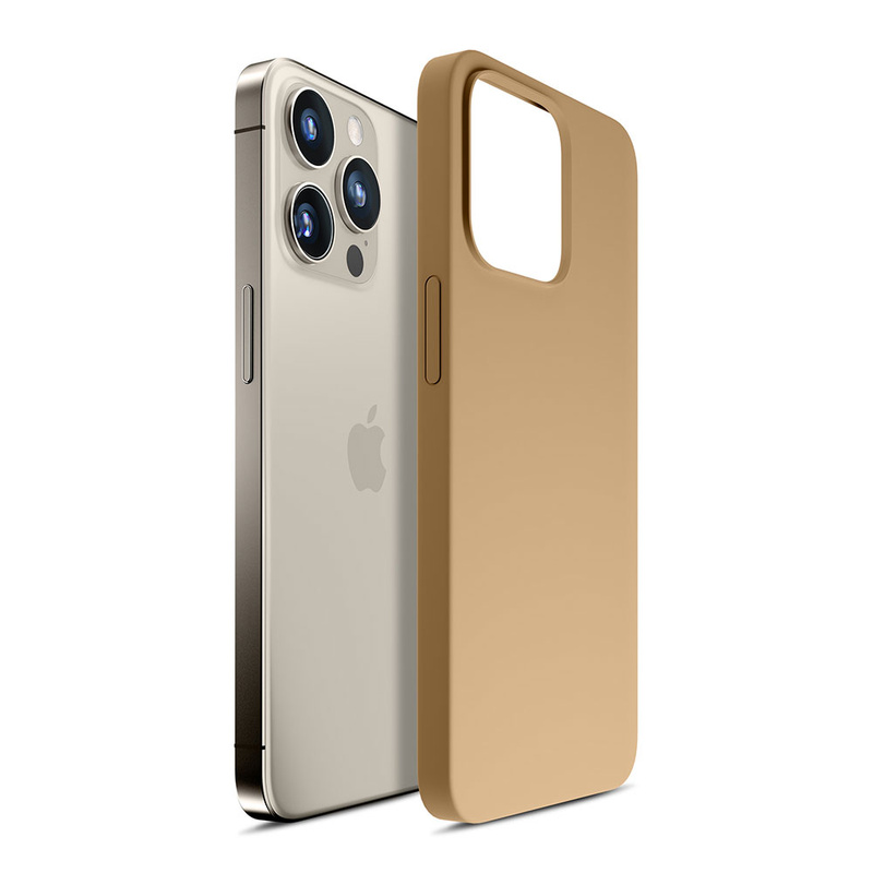 Apple iPhone 15 Pro - 3mk Hardy Silicone MagCase Dark Gold