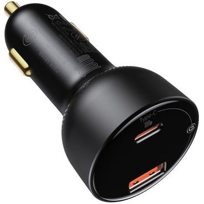 ŁAD SAM BASEUS SUPERME 1xUSB, 1xUSB-C 100W + KABEL USB-C 1M CZARNY/BLACK