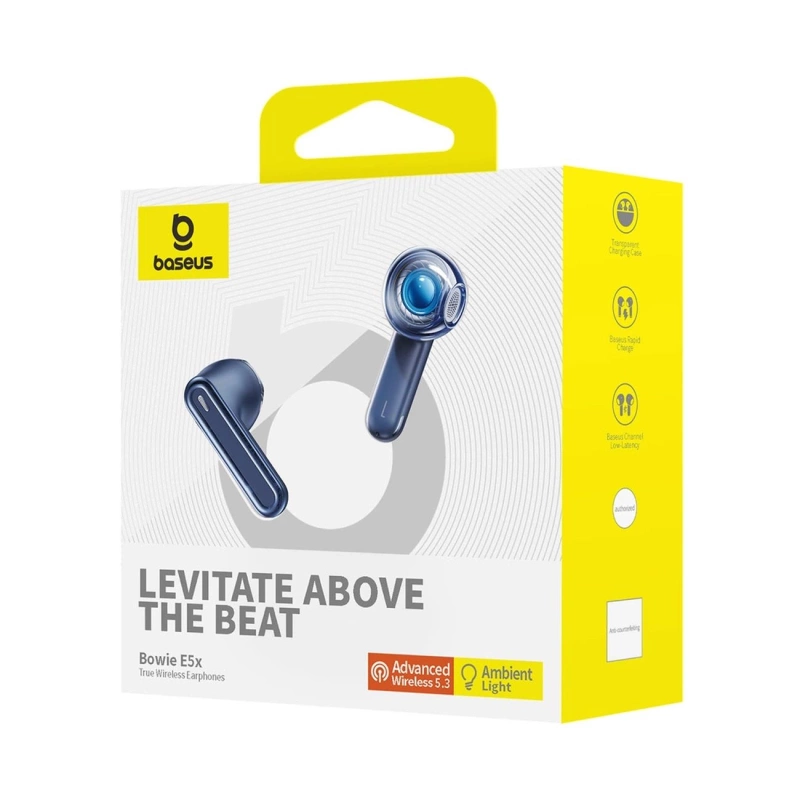 Baseus Bowie E5x TWS kabellose Kopfhörer – blau