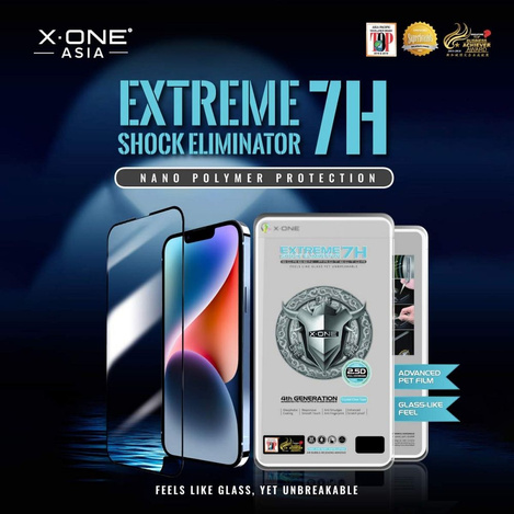 Szkło hartowane X-ONE Extreme Shock Eliminator 4th gen. - do iPhone 14 Pro/15
