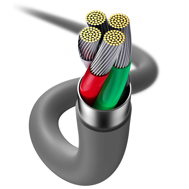 Baseus kabel, przewód USB – Lightning 2,4A długość 1,2 m Jelly Liquid Silica Gel – czarny