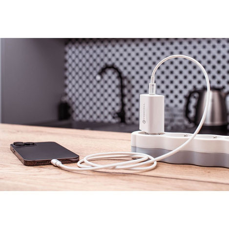 Forcell Ładowarka Sieciowa ze złączem USB typ C i kablem lightning - 3A 20W z funkcją ładowania PD i QC 4.0