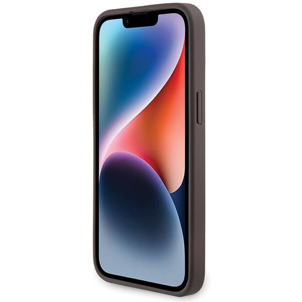 Oryginalne Etui GUESS Hardcase GUHMP15LG4GFRW do iPhone 15 Pro (Kompatybilny z Magsafe / 4G Ring classic logo / brązowy)