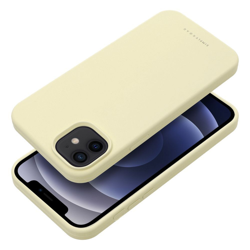 Futerał Roar Cloud-Skin - do iPhone 12 Jasnożółty