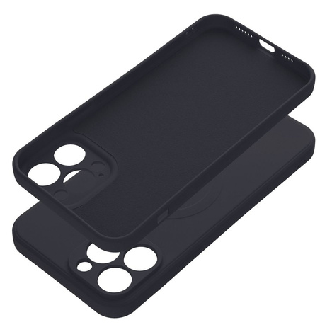 Futerał Silicone Mag Cover kompatybilny z MagSafe do IPHONE 13 PRO MAX czarny