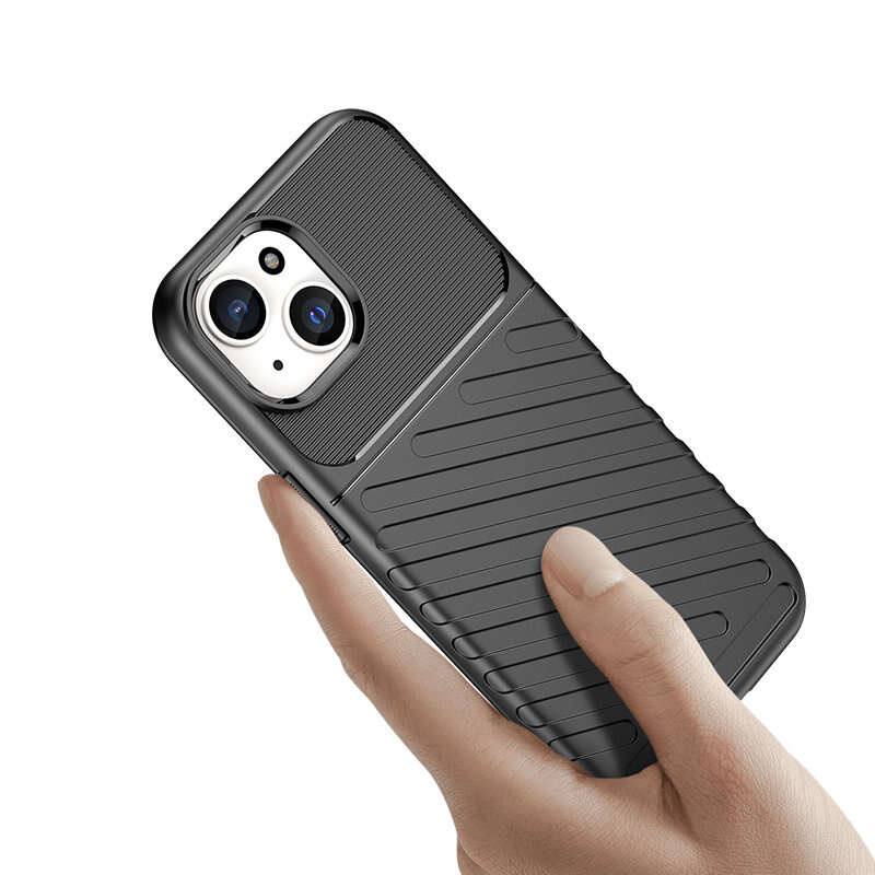 Gepanzerte iPhone 15 Thunder Hülle – Schwarz