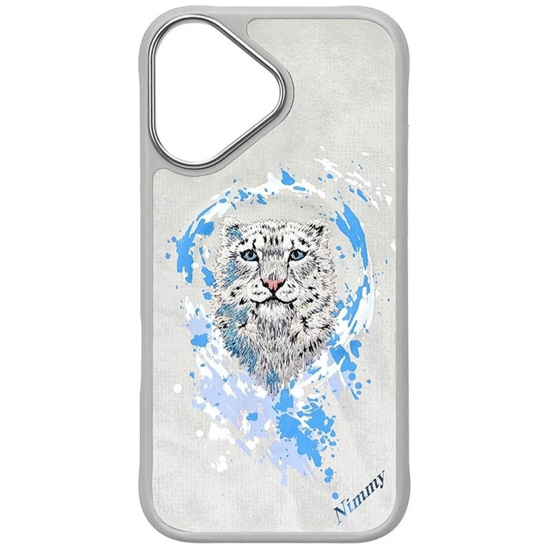 Etui Nimmy Pantera MagSafe do iPhone 16   jasnoszary