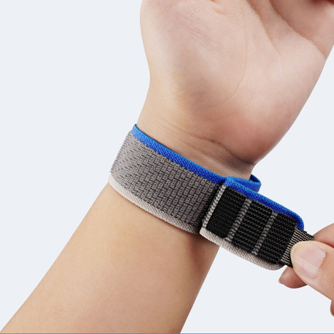 Velcro Sports Strap for Apple Watch Ultra/8/7/6/SE/5/4/3/2/1 (42, 44, 45, 49mm) Dux Ducis Strap YJ Version - Blue Gray