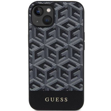 Oryginalne Etui IPHONE 13 / 14 / 15 Guess Hardcase IML 4G MagSafe (GUHMP15SHGCFSEK) czarne