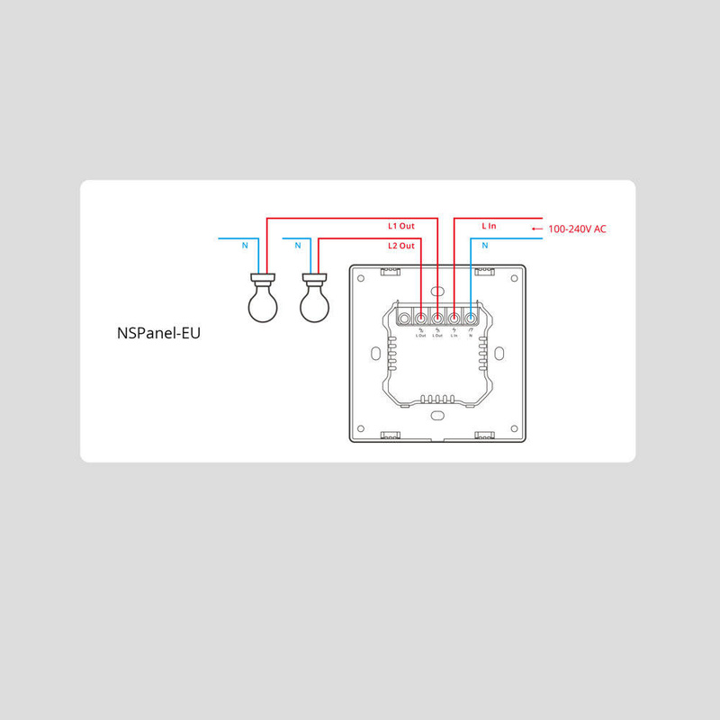Sonoff wielofunkcyjne centrum sterowania przełącznik Wi-Fi Bluetooth ścienny (NSPanel)