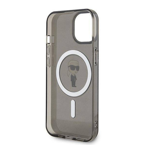Karl Lagerfeld IML Ikonik MagSafe Hülle für iPhone 15 – Schwarz