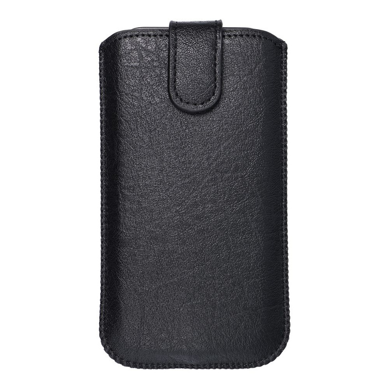 Futerał Skórzany Uniwersalny Slim Kora 2 - do LG K10/ Samsung Grand Prime czarny