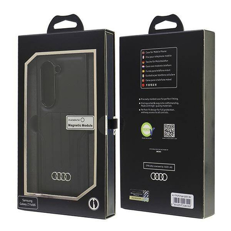Original Case SAMSUNG GALAXY Z FOLD 6 Audi Synthetic Leather (AU-TPUPCMFold6-Q5/D1-BK) black