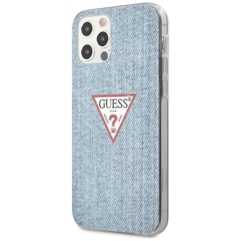 Guess GUHCP12LPCUJULLB iPhone 12 6,7" Pro Max niebieski/light blue hardcase Jeans CollectionGuess / GUE000849