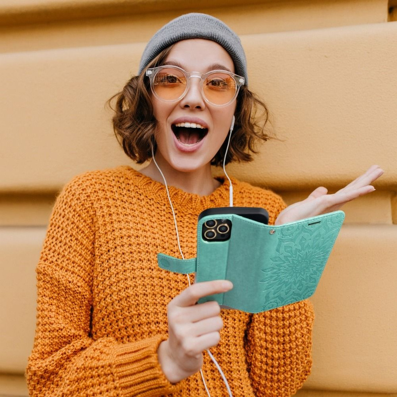 Kabura MEZZO Book do SAMSUNG A32 LTE ( 4G ) mandala zielony