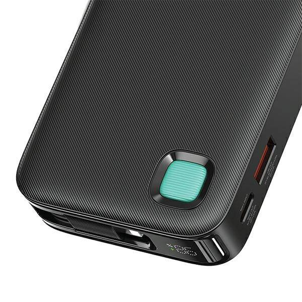 USAMS Powerbank ze zwijanym kablem Retractable Lightning 10000 mAh PD 20W Fast Charge XY Series biały/white 10KCD22502 (US-CD225)