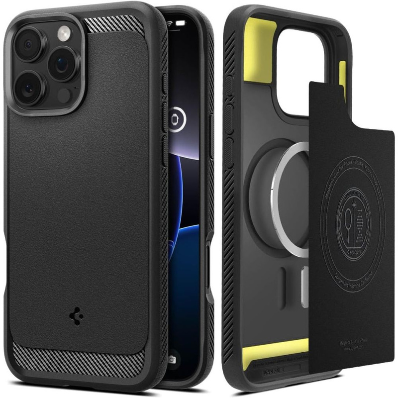 SPIGEN RUGGED ARMOR MAG MAGSAFE IPHONE 16 PRO MATTE BLACK