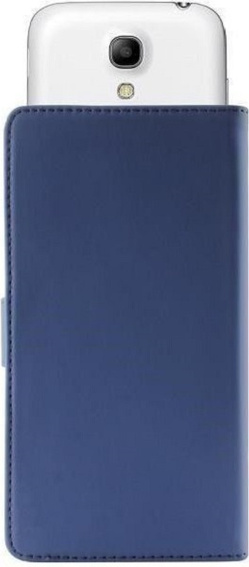 PURO Smart Wallet - Uniwersalne etui z uchwytem do robienia zdjęć z kieszonkami na karty i pieniądze, rozmiar XL (niebieski)