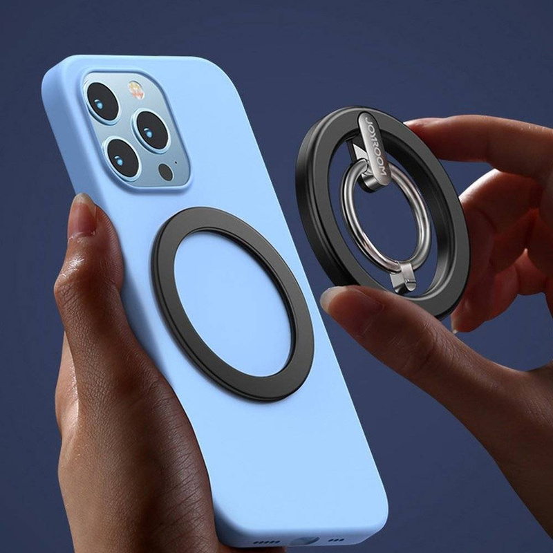Joyroom kit multifunctional magnetic car holder ring phone support black (JR-ZS294)