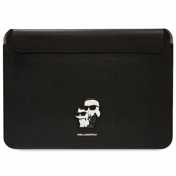 Karl Lagerfeld Hülle KLCS14SAKCPMK 14&quot; schwarz/schwarz Saffiano Karl&amp;Choupette