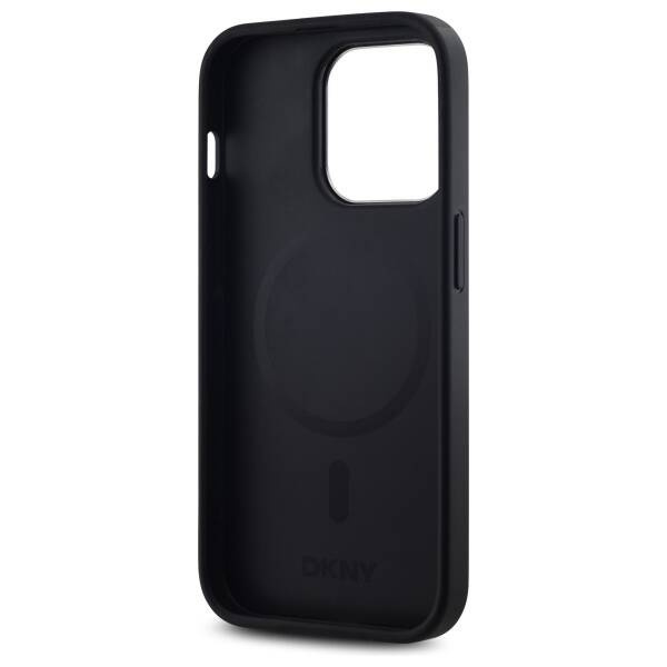 Original Case IPHONE 14 PRO DKNY Hardcase Plain Logo MagSafe (DKHMP14LPSCMCLK) black
