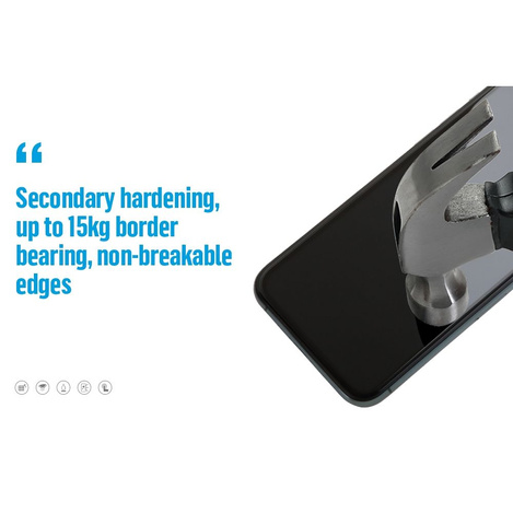 Szkło Hartowane 5D Mr. Monkey Glass - do Samsung Galaxy A56 5G czarny (Strong Lite)