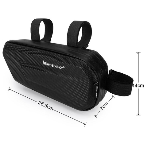Wozinsky torba rowerowa na ramę roweru 1,5 L czarny (WBB10BK)