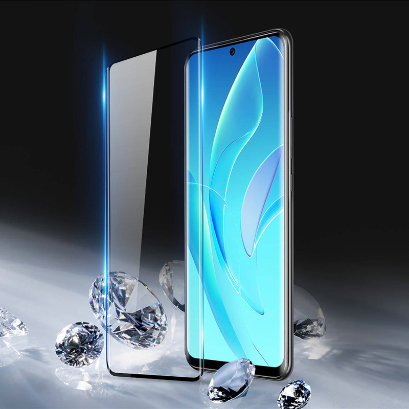Dux Ducis Curved Glass Gehärtetes Glas für Honor 60 Pro mit schwarzem Rahmen