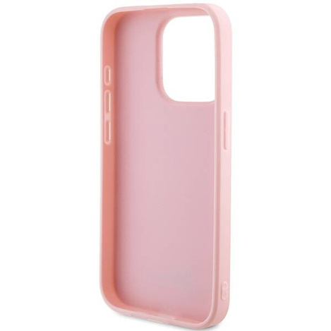 Oryginalne Etui GUESS hardcase Saffiano Iridescent Script GUHCP15LPSAIRSP do Iphone 15 Pro różowy