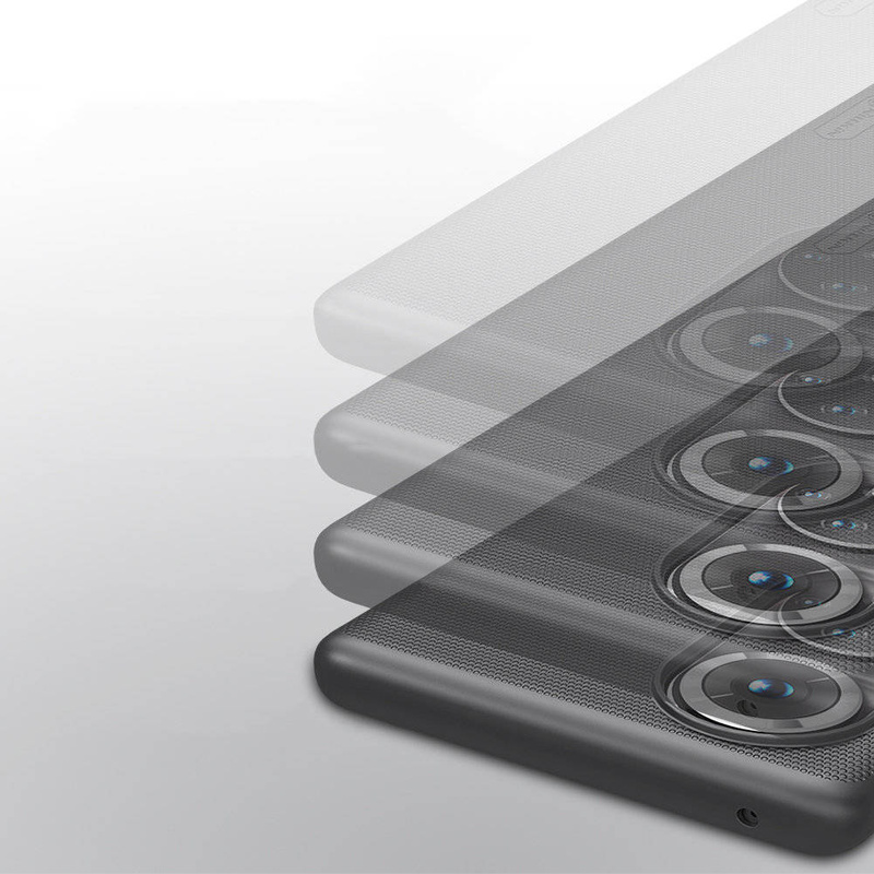 Nillkin Super Frosted Shield wzmocnione etui pokrowiec + podstawka Honor 50 Pro czarny