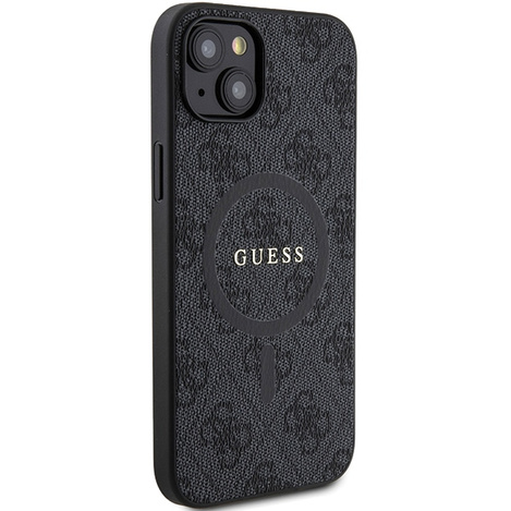 Oryginalne Etui GUESS Hardcase GUHMP15SG4GFRK do iPhone 15 (Kompatybilny z Magsafe / 4G Ring classic logo / czarny)