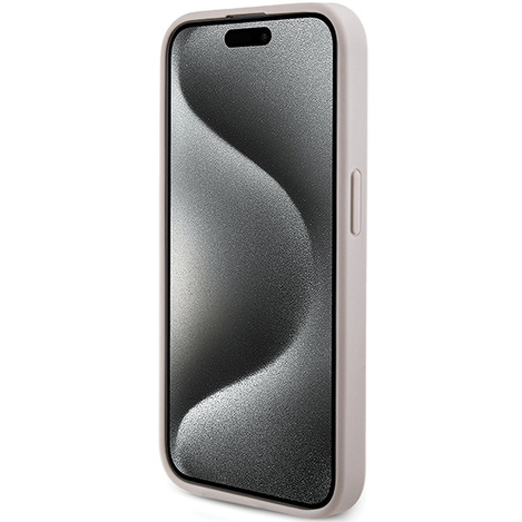 Oryginalne Etui GUESS Hardcase GUHMP14XG4GFRP do iPhone 14 Pro Max (Kompatybilny z Magsafe / 4G Ring classic logo / różowy)