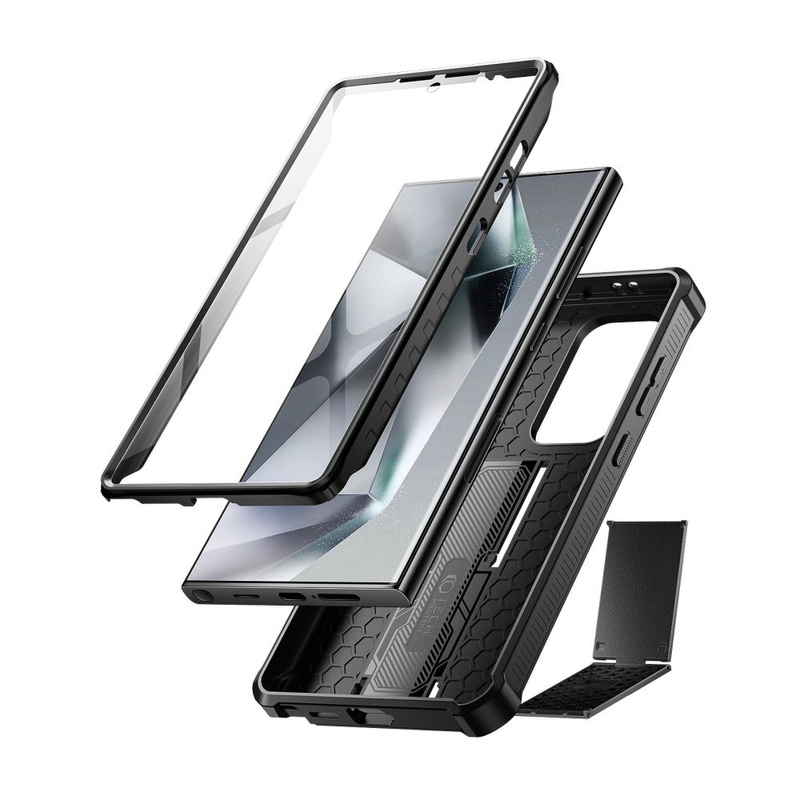 Etui SAMSUNG GALAXY S24 ULTRA Tech-Protect Kevlar Cam+ czarne