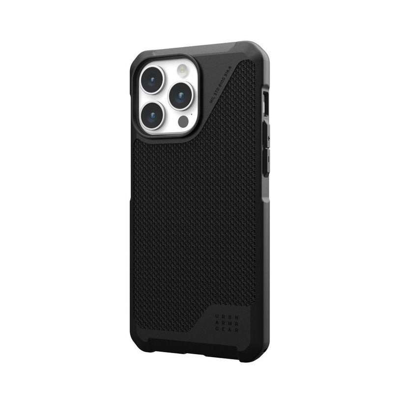 UAG Metropolis LT MagSafe case for iPhone 15 Pro Max - black kevlar