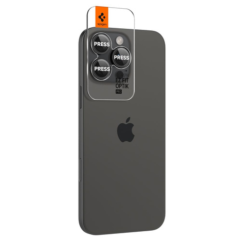 Spigen OPTIK.TR &quot;EZ FIT&quot; CAMERA PROTECTOR 2-PACK IPHONE 14 PRO / 14 PRO MAX BLACK COVER