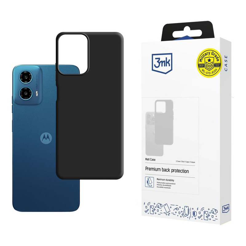 3MK Matt Case Motorola Moto G34 5G czarny/black