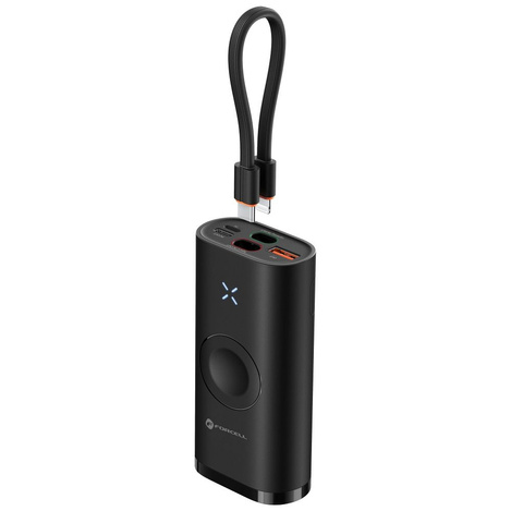 FORCELL F-ENERGY F10K4 powerbank kompatybilny z Apple Watch PD QC3.0 3A 22,5W 10000 mAh czarny