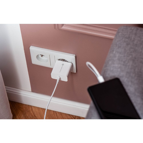 Forcell Ładowarka Sieciowa ze złączem USB typ C - 3A 45W z funkcją ładowania PD i QC 4.0