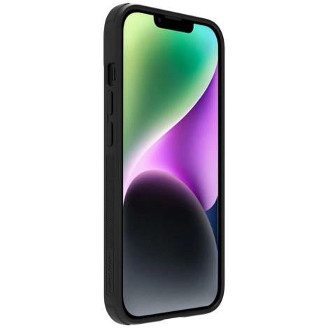 Nillkin Textured S Case for iPhone 14, armored cover with camera cover, black