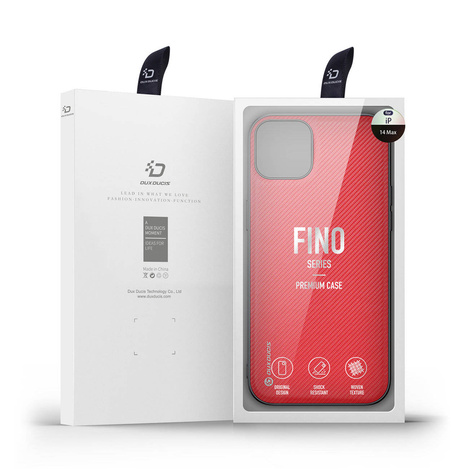 Dux Ducis Fino Hülle aus Nylon für iPhone 14 Plus rot