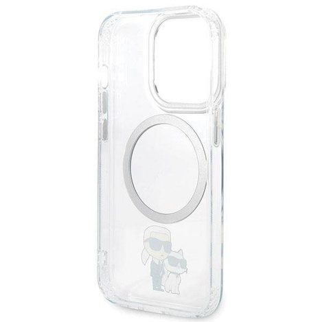 Karl Lagerfeld KLHMP13LHNKCIT iPhone 13 Pro 6,1&quot; Hardcase transparent Ikonisches Karl&amp;Choupette Magsafe