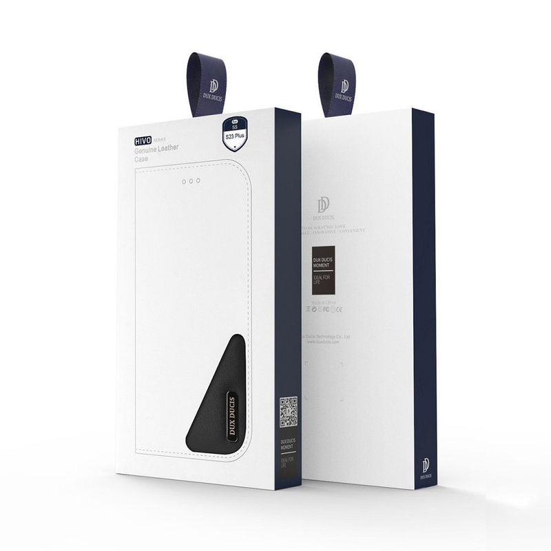 DUX DUCIS Hivo - skórzane etui portfelik do Samsung Galaxy S24 Plus czerwone