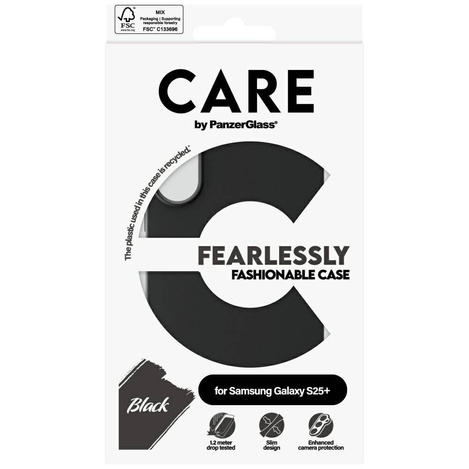 Etui CARE by PanzerGlass Fashion do Samsung Galaxy S25+ - czarny