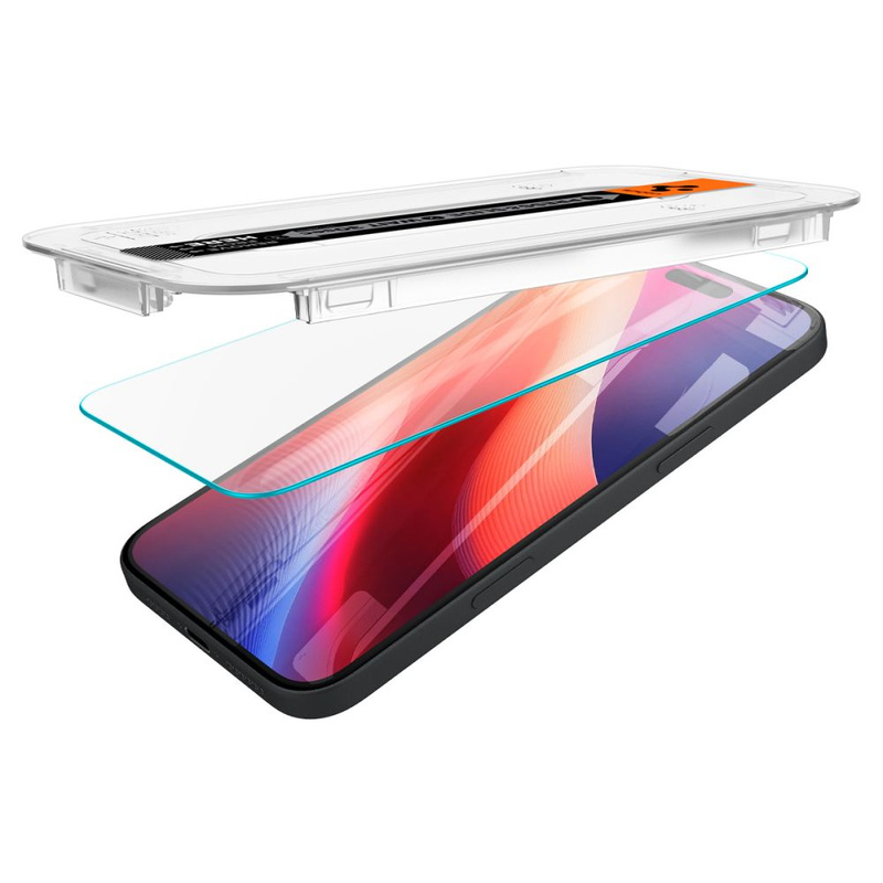 GEHÄRTETES GLAS Spigen GLAS.TR „EZ FIT“ IPHONE 15 KLAR