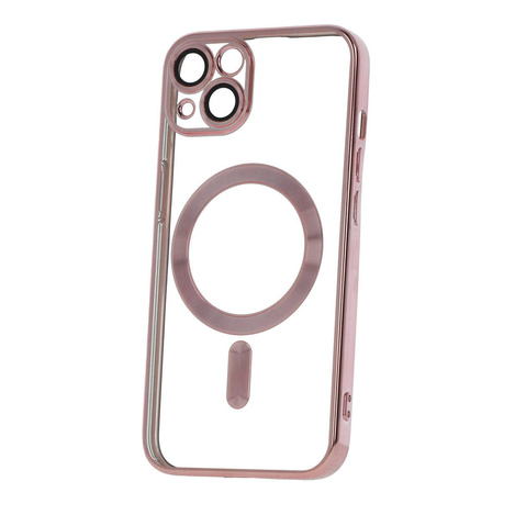 Nakładka Color Chrome Magsafe do iPhone 13 6,1" różowo-złota